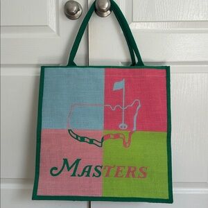 Masters Multicolor Jute Tote Bag New without tag